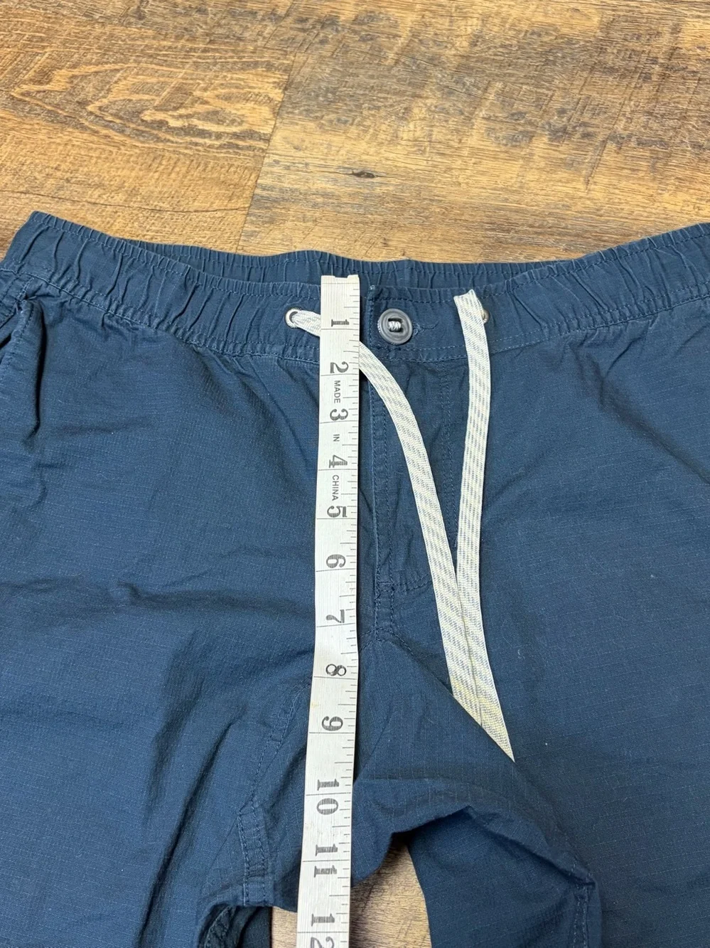 Vuori Ripstop Climber Pants V412 Mens Medium Blue Stretch Pockets Drawstring